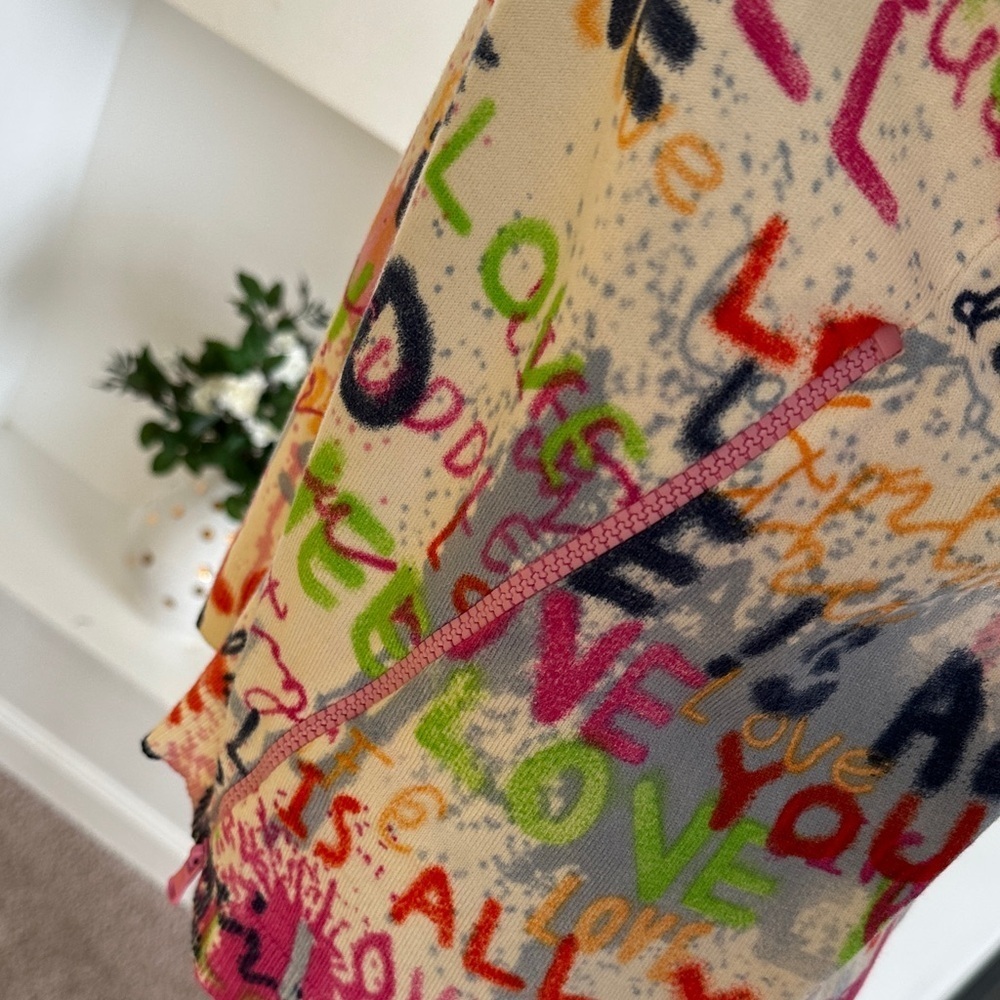 Charlies Multicolor Love Print Sweater - Picture 8 of 8